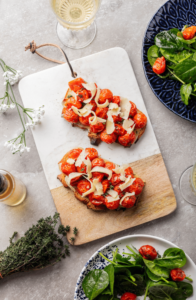 Bruschetta Salers et Tomates Confites