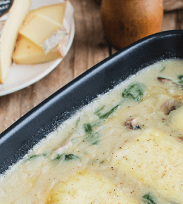 Gratin de gnocchis au Saint-Nectaire