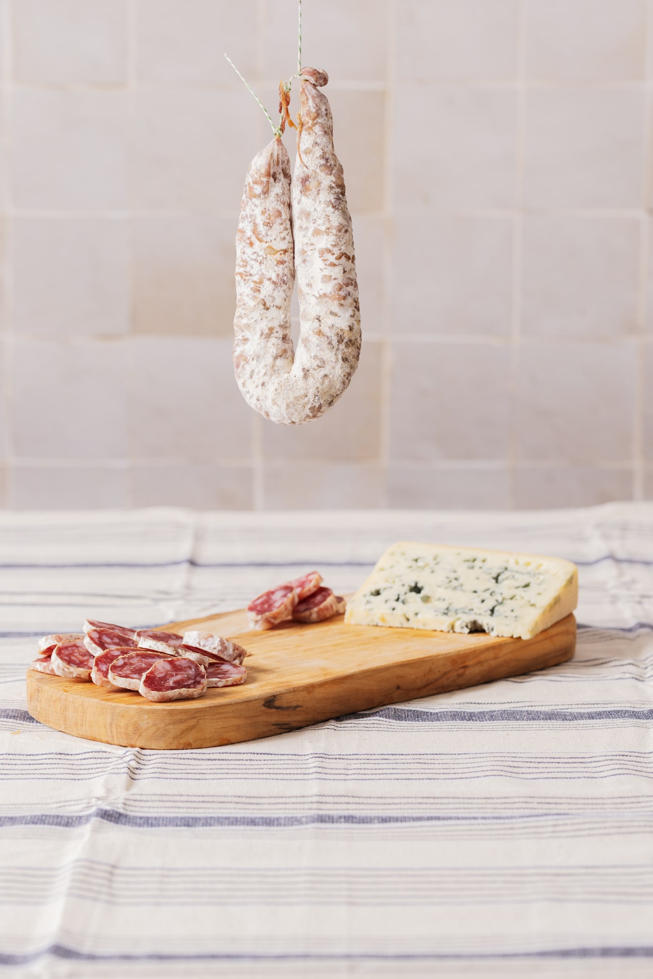 Saucisse sèche au Bleu d'Auvergne